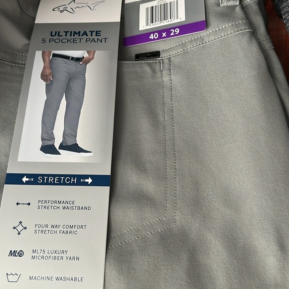 Greg Norman Men’s 5 Pocket Pants Size 40x29 - Picture 4 of 4